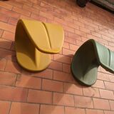 Set of designer outdoor stools
