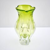 Vase en verre artistique vintage par Josef Hospodka, Tchécoslovaquie, années 1960.