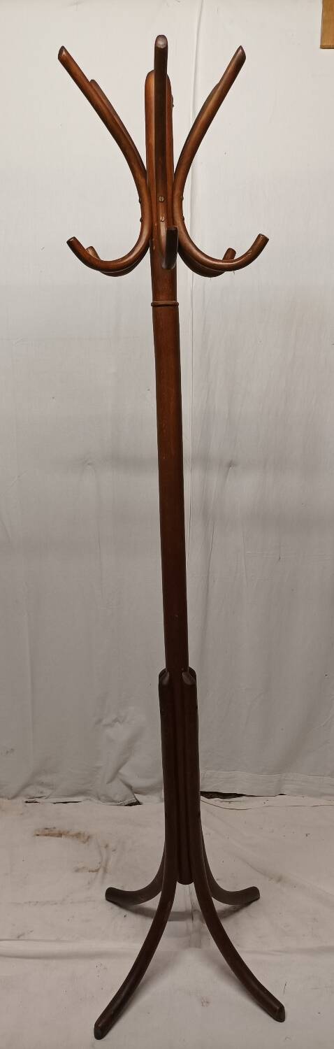 Vintage wooden coat rack