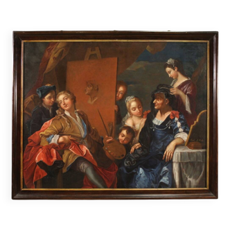 Grand tableau du XVIIIe siècle signé Charles-André Van Loo