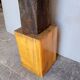 Large stylized sculpture ep 1950/60 carved wood + base