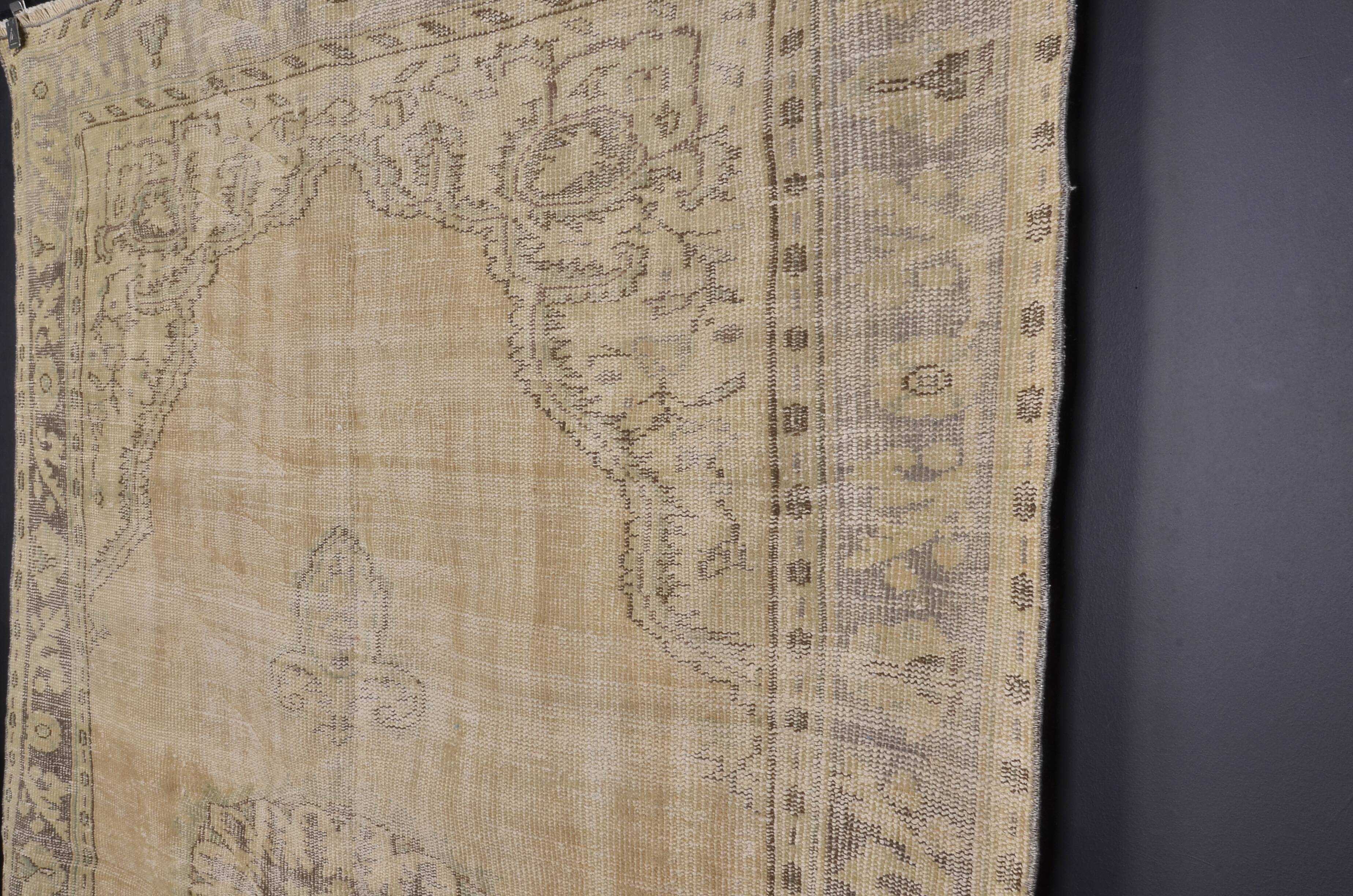 Beige Vintage Turkish Floral Rug sku 1261