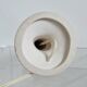 Matte white ceramic lamp 1960