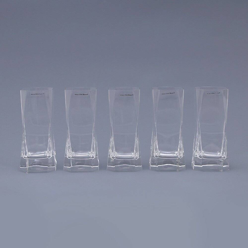 Vintage glasses by Cini Boeri for Arnolfo Di Cambio, 1970s, set of 5.