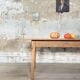 Vintage farmhouse table in solid oak.
