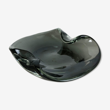 Murano glass shell bowl Antonio da Ros, Cenedese Italy 1960s No1