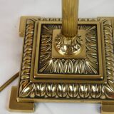 Empire Table/Desk Lamp, Antique Column, Neo-Classical, Gilded Bronze