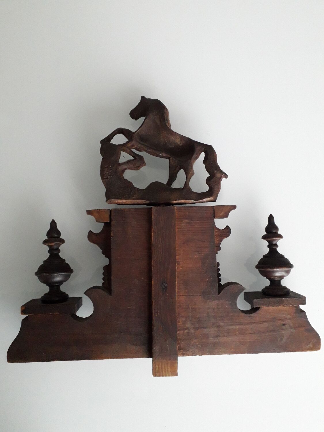Fronton de meuble en bois 33 cm