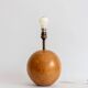 Ornamental lamp base made of elm wood, Italy 1960s.