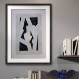 Modern geometric painting