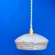 Vintage pink and gold clichy glass lampshade pendant light