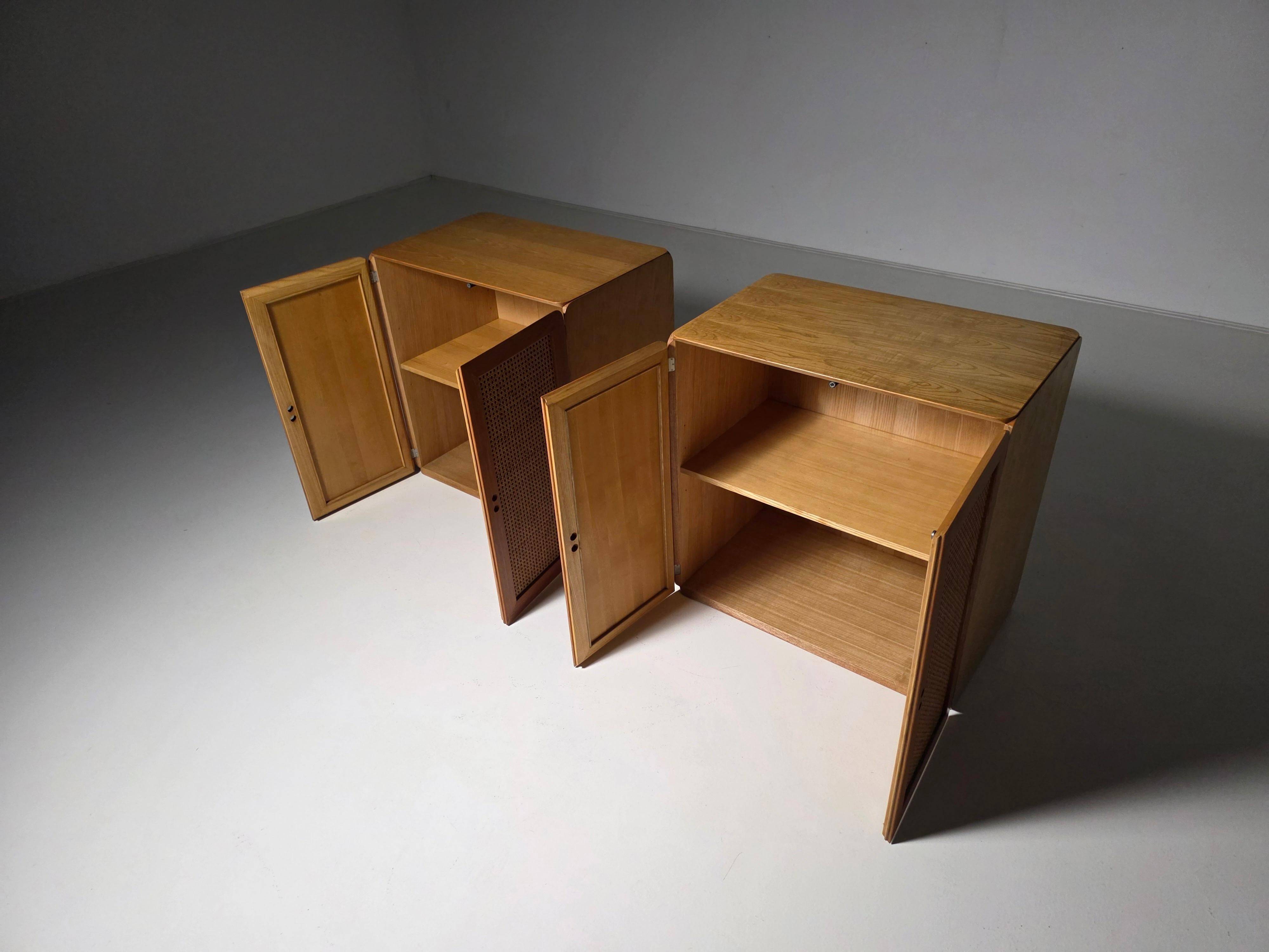 Pair of "Samara" cabinets by Derk Jan de Vries for Maisa, 1970