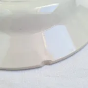 Orange and blue deep plates HBCM and St Amand