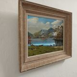 Painting by the lake metallic Painting by Henri de Nac