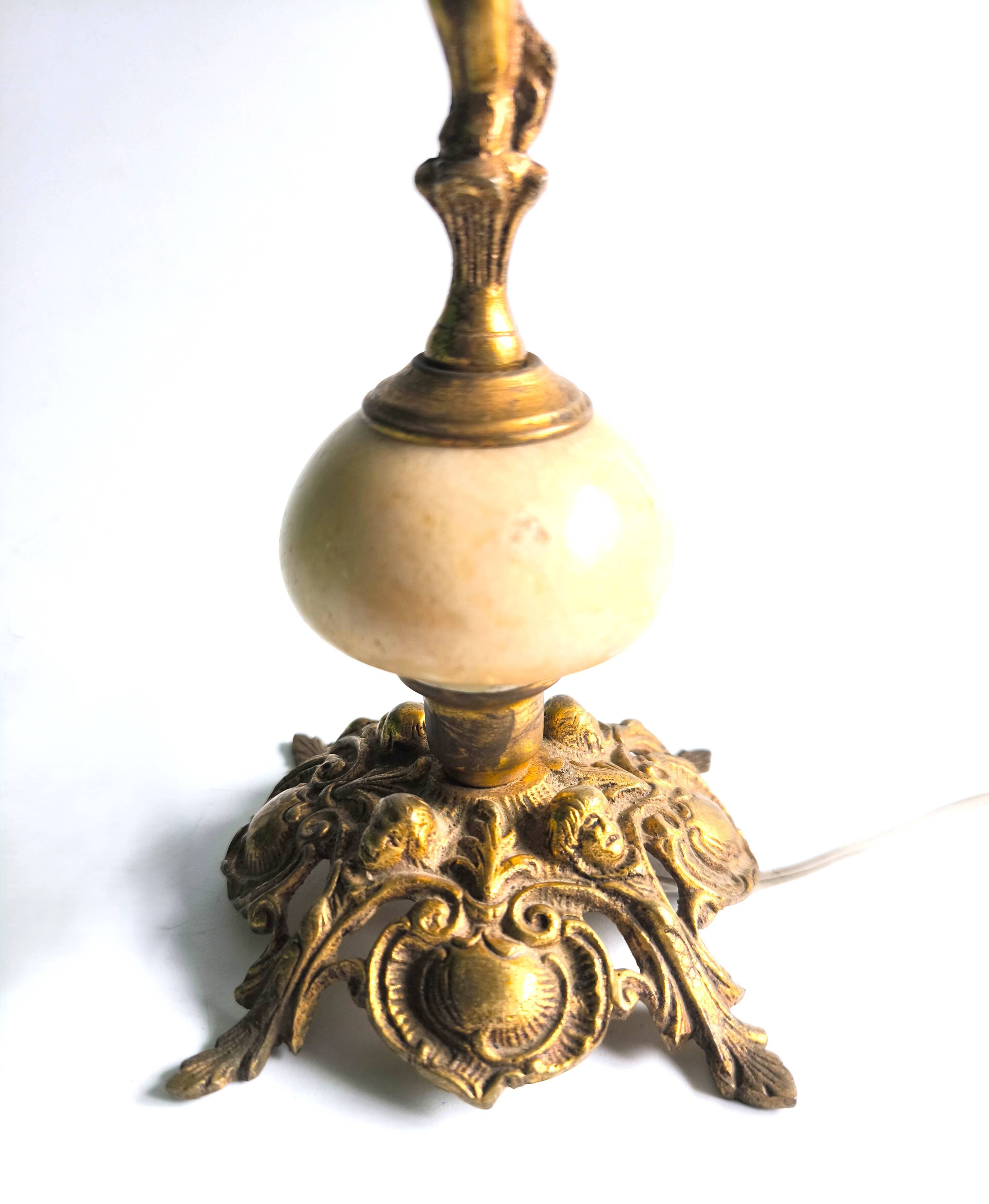 Lampe italienne en bronze de style néoclassique (environ 1920 - 1950)