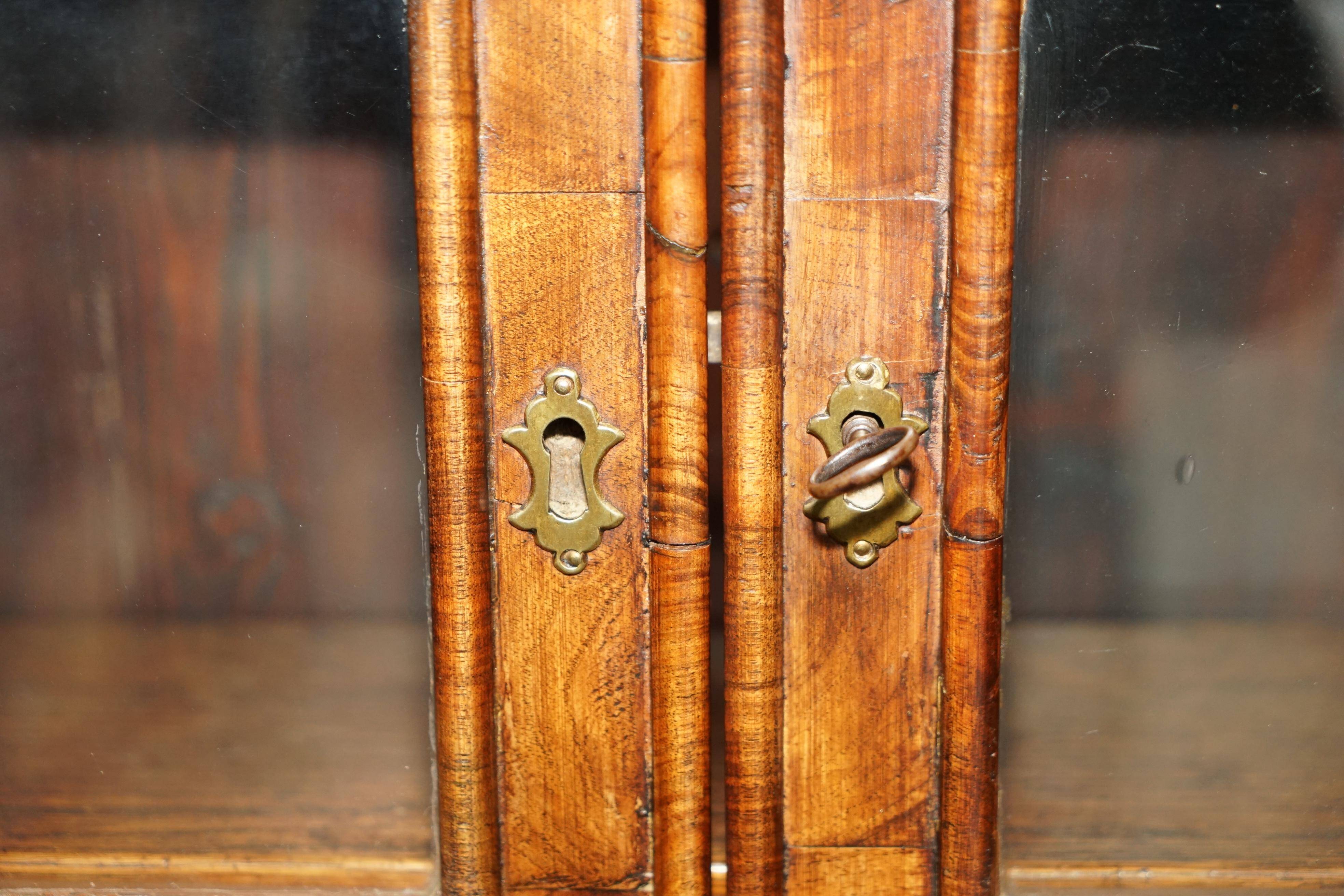 Antique Georgian Display Cabinet in Oyster Veneer circa 1780