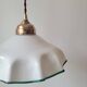 Suspension en opaline blanche