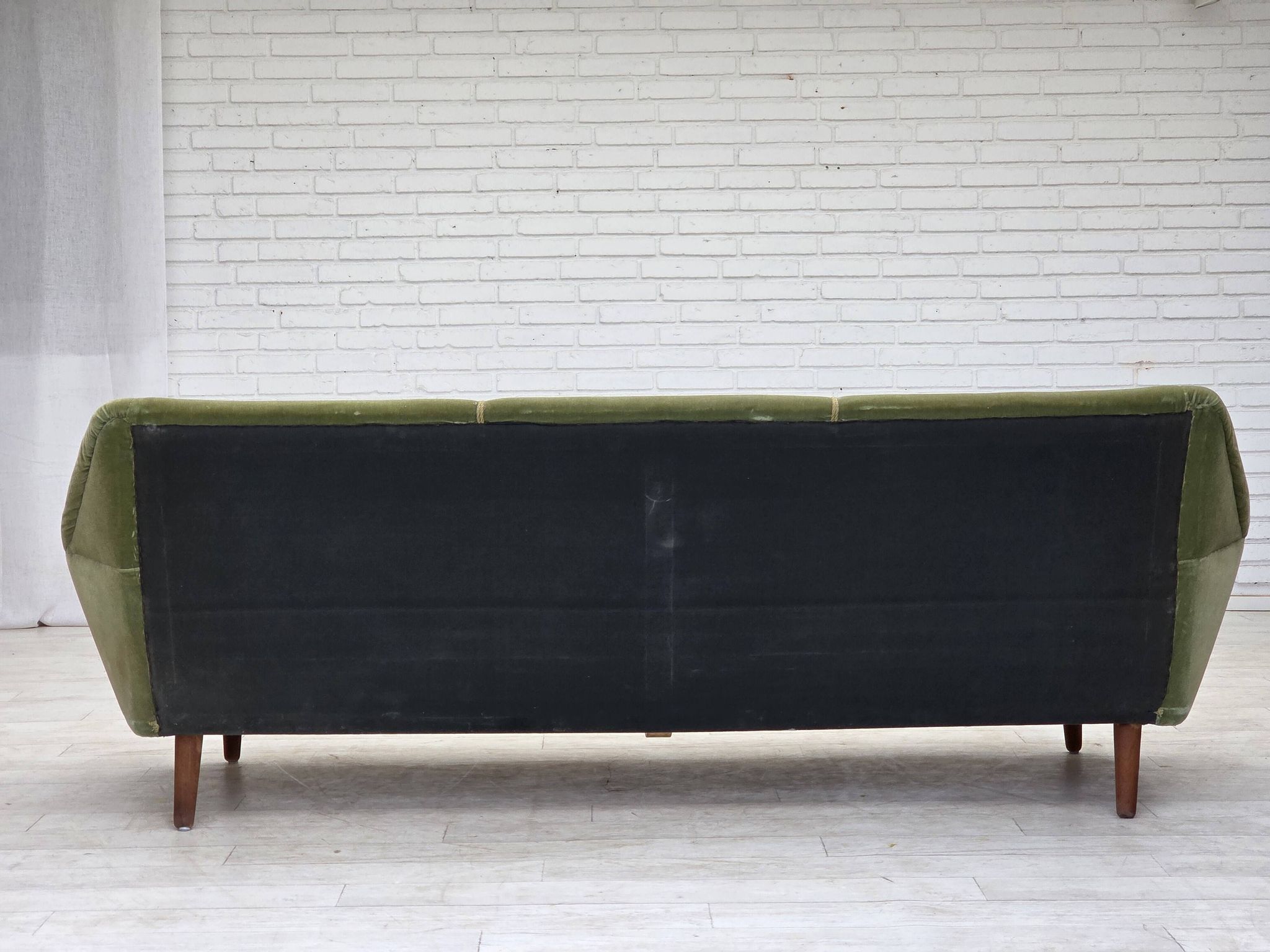 1970s, Danish by Kurt Østervig, 3-seater sofa, furniture velour, teak wood.