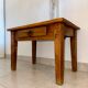 Old wooden bedside table
