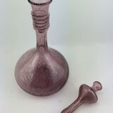 Biot pink bubble glass carafe