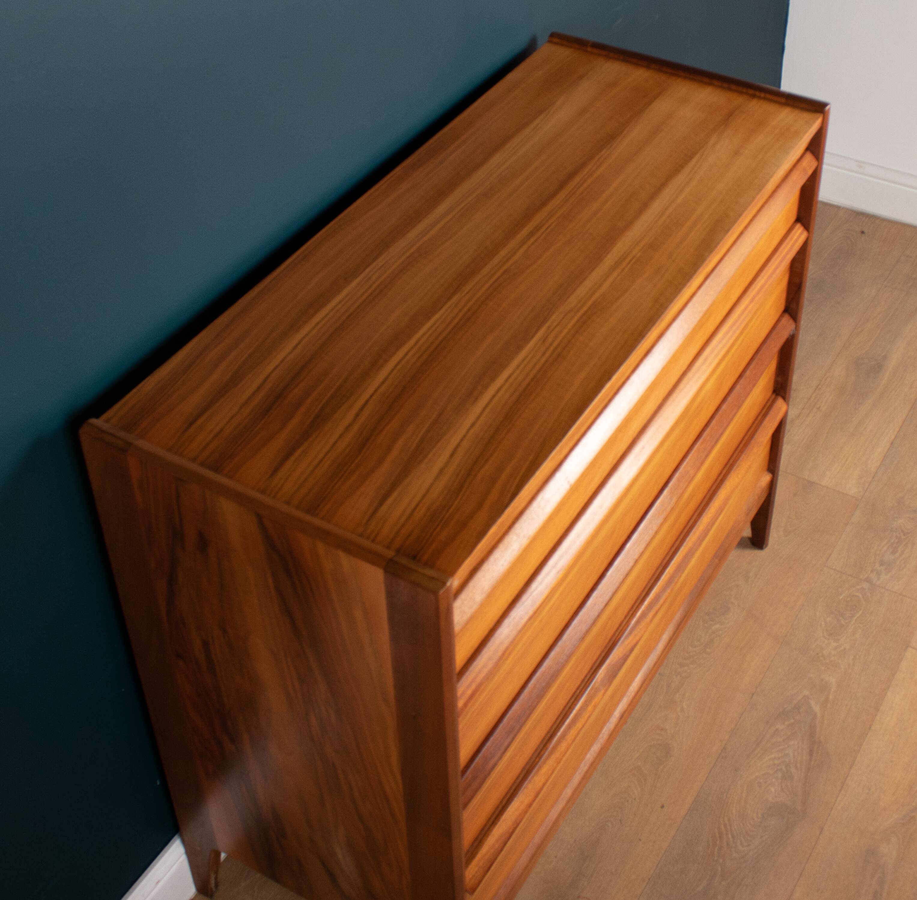 Retro Walnut & Rosewood Younger Chest Of Drawers By John Herbert