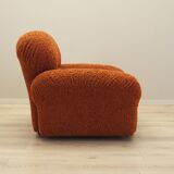 Orange armchair, Italian design, 1970s, production: Italy