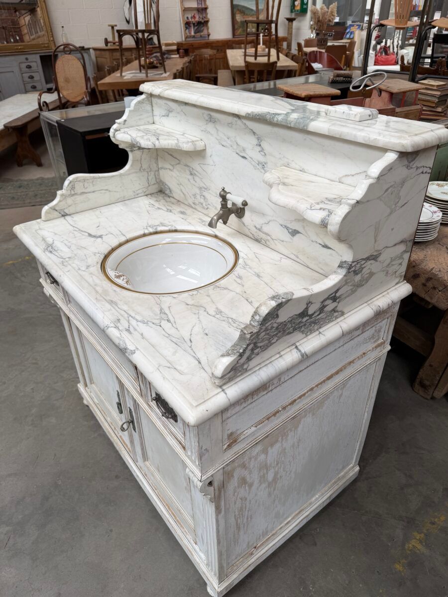 Washbasin furniture from the early 20th century.