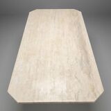 Large travertine table from the 1980s.