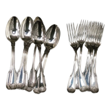 Silver shell cutlery