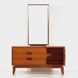 Vintage mid century modern dressing table in teak, 1960s