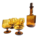 Amber glass service from the 1970s.