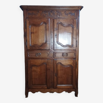 Regency 4-door cabinet sideboard in carved walnut
