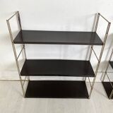 Pair of twisted string wall shelves