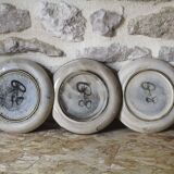 Lot de 3 assiettes à dessert Gustave Reynaud Le Murier