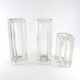Suite of 3 vase 'centre-of-table' crystal