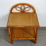 Vintage rattan bedside