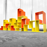 Set of sculptural blocks, 1970s