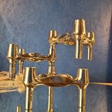 Fritz Nagel & Stoff vintage design 60's 70's chrome candle holders (3 pieces)