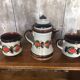 Old Teapot + 2 Pitchers Schramberg BERNAU Ceramic Flower Decor