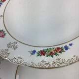 10 vintage hollow plates made in france