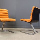 Set of 6 Space Age Dining Chairs, 1970s