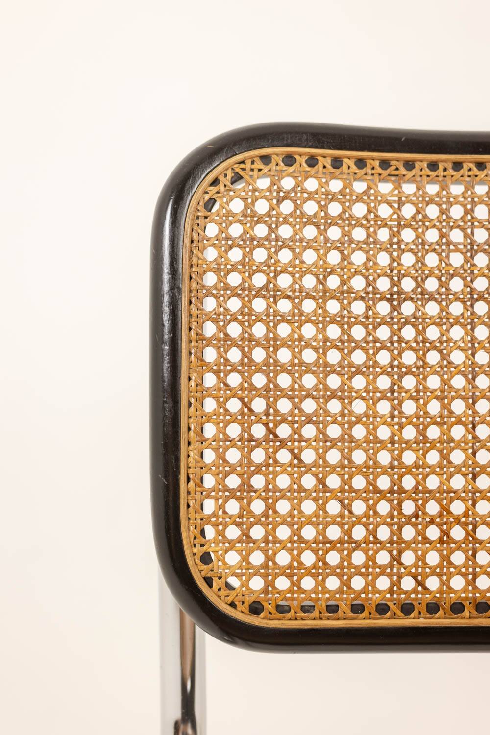 Marcel Breuer. Set of 5 chairs model "Cesca". 1970s.