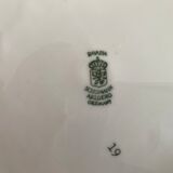 Set of 12 small plates in porcelain Bavaria orange 70's - 20cm