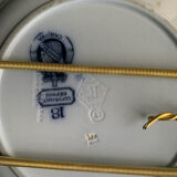 Vaisselle bleue anglaise vintage Moore & Co
