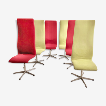 Lot de 6 chaises de Arne Jacobsen