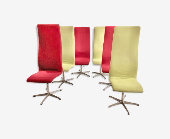 Lot de 6 chaises de Arne Jacobsen
