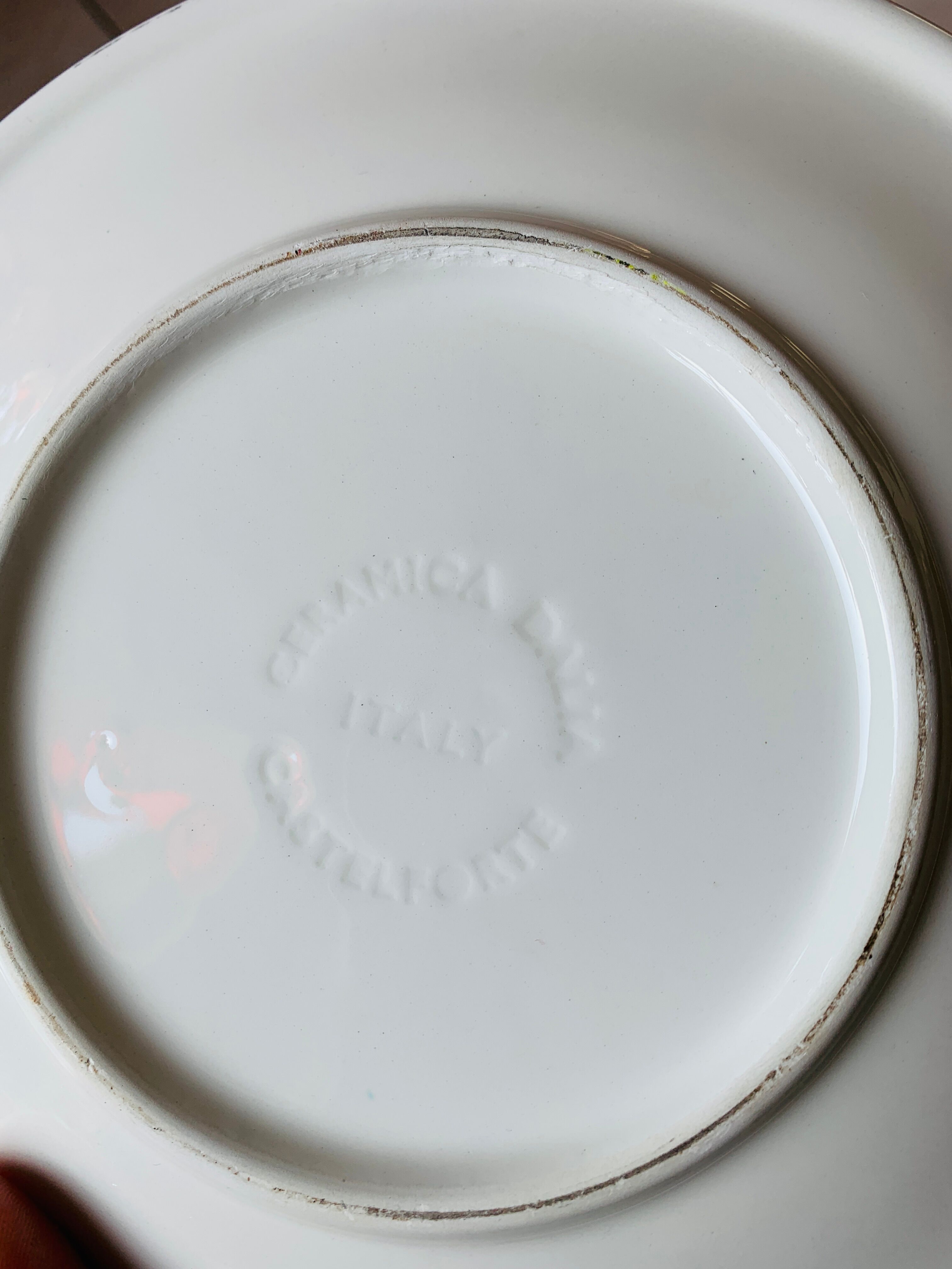 Lot plates Vintage Italian Castelforte