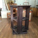 Mahogany revolving bookcase