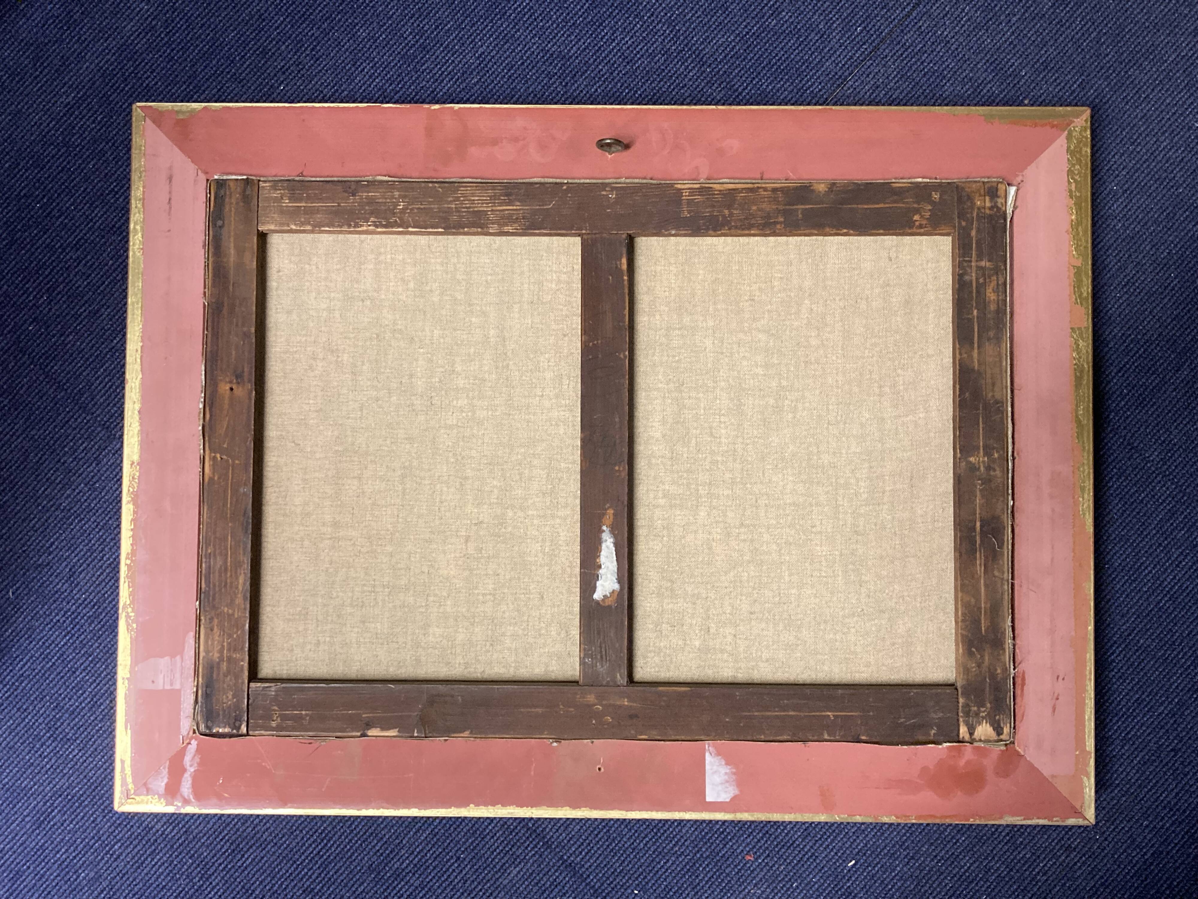 Norman lake landscape, 19th century oil on canvas, signed and framed