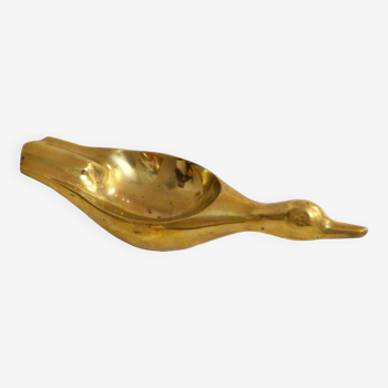 Brass duck ashtray